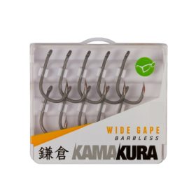   Korda Kamakura Wide Gape Barbless 6 Očkový, Háčik bez protihrotu 10ks