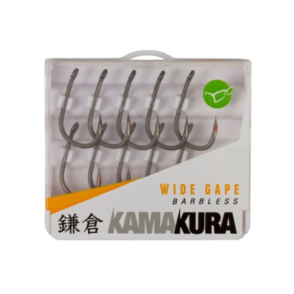 Korda Kamakura Wide Gape Barbless 4 Očkový, Háčik bez protihrotu 10ks