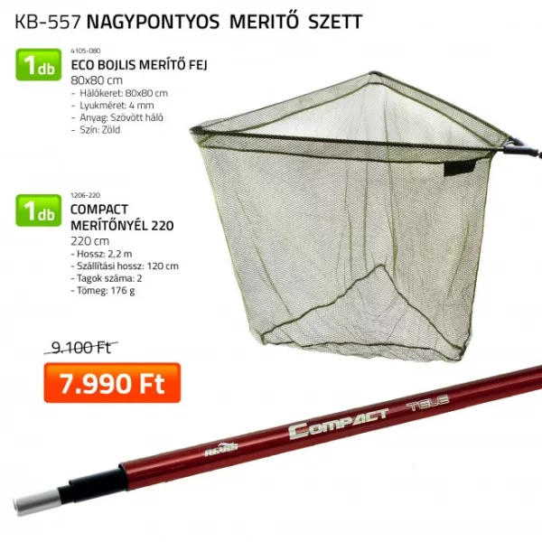 Nevis Eco Boilí Podberáková Hlava, Compact Podberáková Rukoväť 220 Rybársky Set
