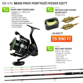   Nevis Profi Kaporový Feeder Set s prútom, navijakom, setom feederových košov