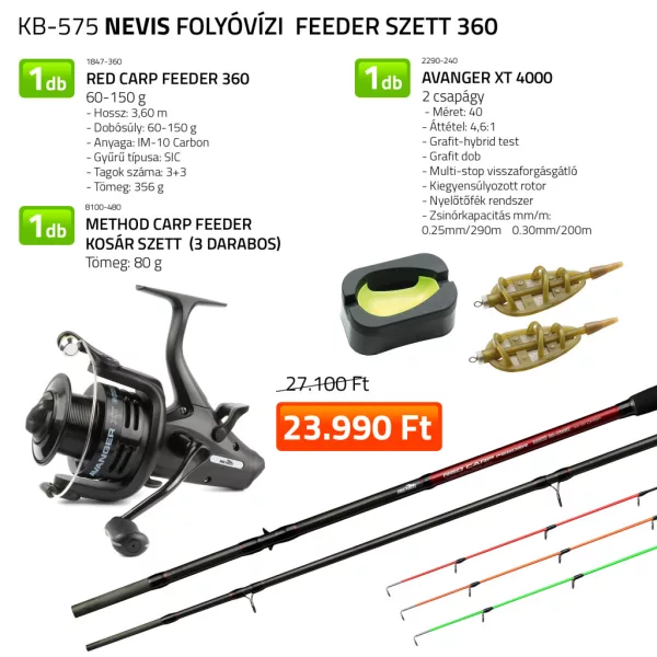 Nevis Feeder Rybársky Set na Riečny Rybolov