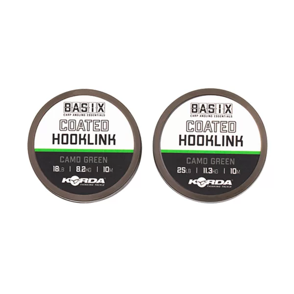 Korda Basix Coated Hookling Potiahnutý náväzcový vlasec 25lb 10m