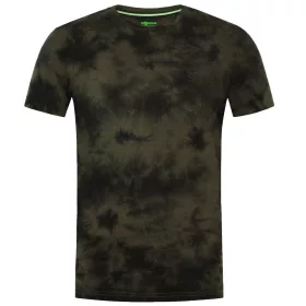 Korda Tie Dye Tmavo Olivové Tričko L