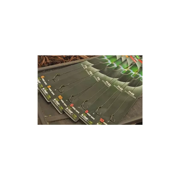 Korda N-Trap DF Rig Size 6 Wide Gape B 15lb- predviazaný kaprový nadväzec