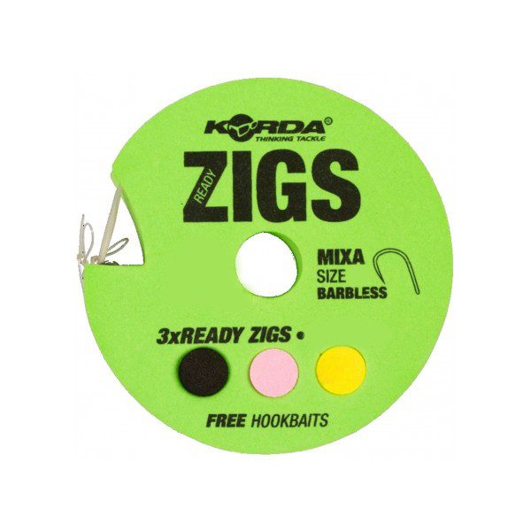 Korda Ready Zigs 8 (240cm) Barbless size 10- predviazaný boilies ZIG náväzec