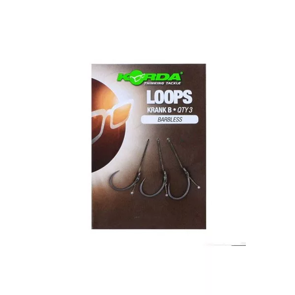 Korda Loop Rigs Veľkosť 8B DF Wide Gape 18lb - predviazaný boiliesový náväzec