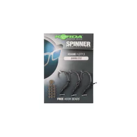   Korda Spinner Hook Sections Krank 6 S očkom, Bezprotišrotový Háčik 3ks