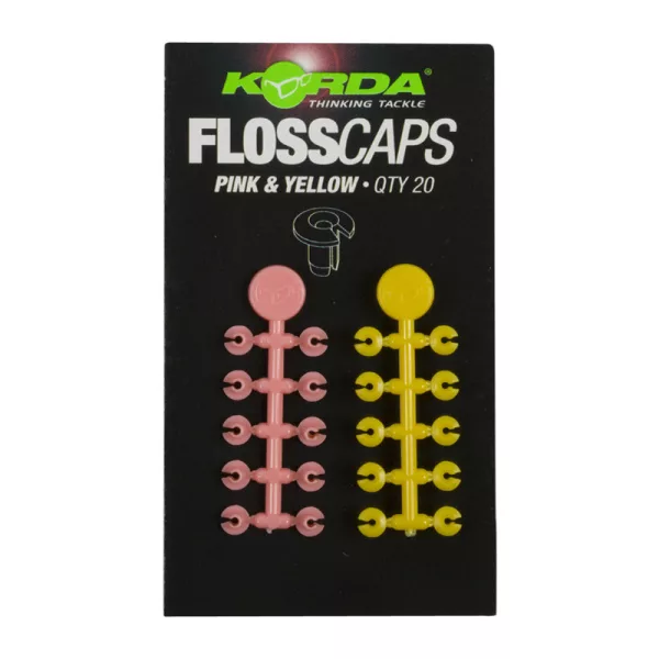 Korda Floss Caps Pink/Yellow - boilies zarážka
