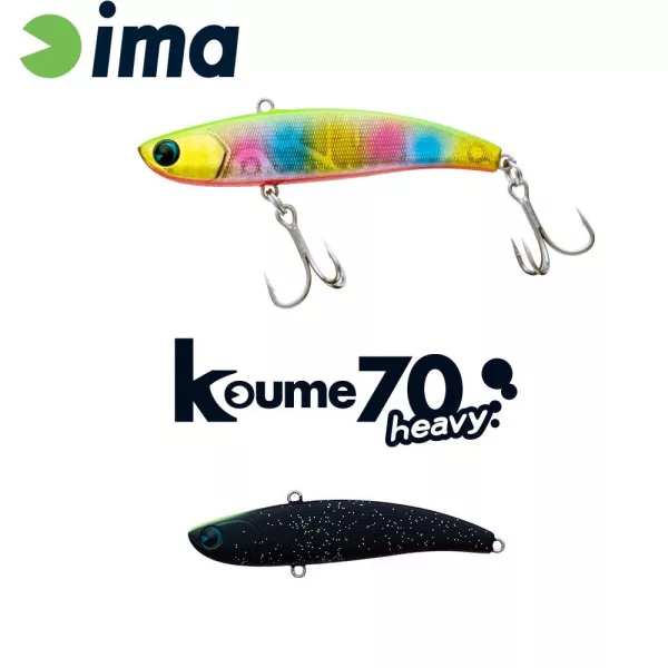 Ima Koume Vibration 70 Heavy 7cm 18gr 119 Matt Night Black Wobbler