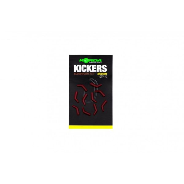 Korda Obracače háčikov Kickers -Bloodworm Red - Medium (10ks/balenie)