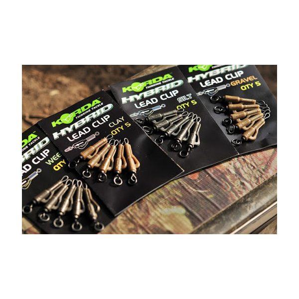 Korda Lead Clip Action Pack - Weed - sada olovených klipov
