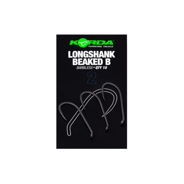 Korda Longshank Beaked 6 Bezúzačkový, Bezprotihrotový kaprový háčik 10ks