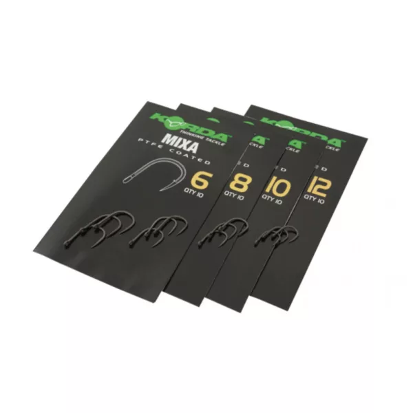 Korda Mixa B Hook 10 S očkom, Bez protihrotu Boilies Háčik 10ks