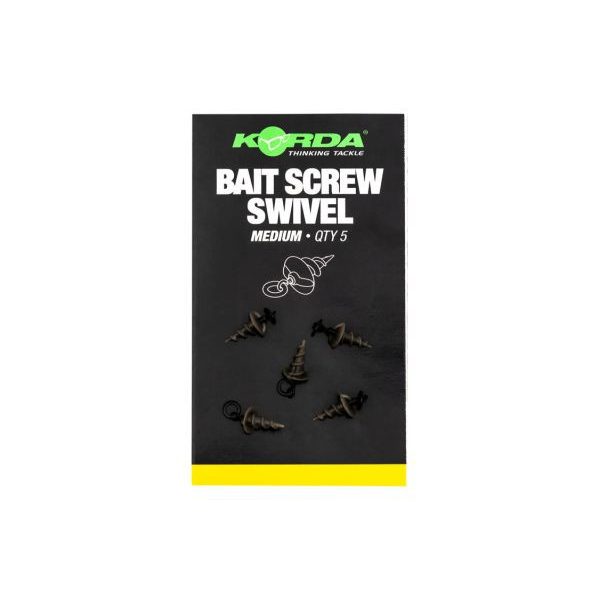 Korda Micro Ring Swivel Bait Screw Medium (5ks)