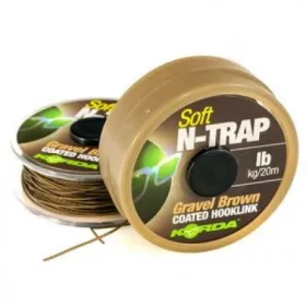   Korda N-Trap Soft 15lb Gravel Brown  - bojliesový nadväzcový vlasec