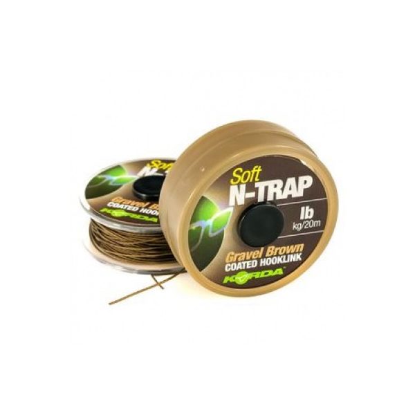 Korda N-Trap Soft 30lb Gravel Brown  - bojliesový nadväzcový vlasec