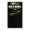 Korda Swivels Size 8 Obratlík 20 ks