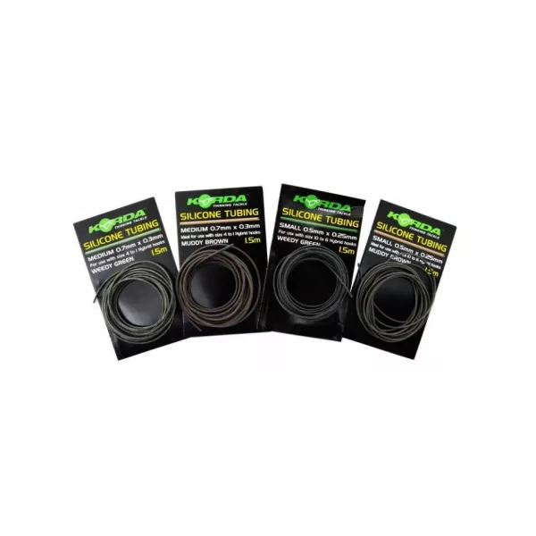 Korda Silicone Tube 0,75mm - Green - silikónová hadička, zmrašťovacia hadička