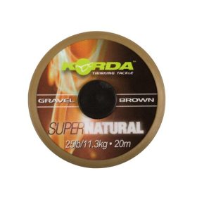   Korda Super Natural Gravel Brown 25lb - potiahnutá pletená kaprová nadväzcová šnúra