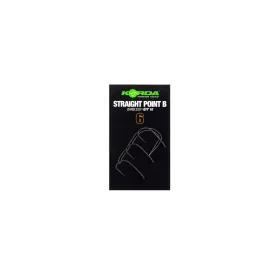 Korda Straight Point 6 Füles, Szakáll Nélküli Horog 10db
