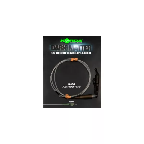 Korda - Dark Matter Leader QC Hybrid Clip Weed rýchlospojka náväzca farby trávy