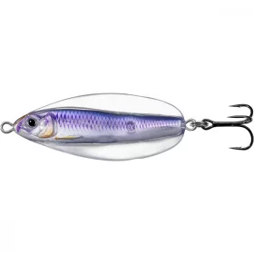   Livetarget Erratic Shiner Spoon Strieborná/Fialová 14gr 6cm Kolísavá plandavka