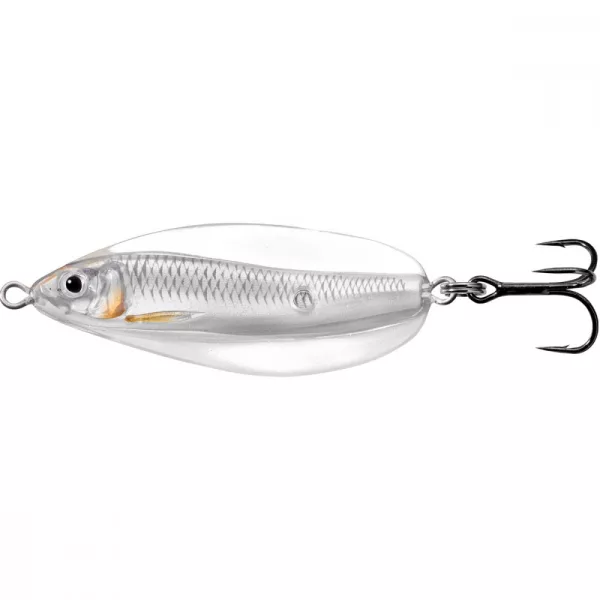 Livetarget Erratic Shiner Spoon Strieborná/Perlová 14gr 6cm Kolísavá plandavka