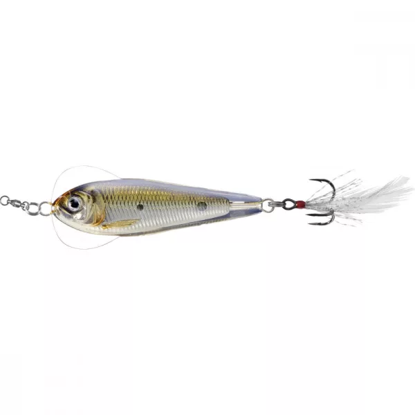Livetarget Flutter Shad Jigging Spoon Strieborná/Bronzová 11gr 5cm Kolísavá plandavka
