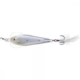   Livetarget Flutter Shad Jigging Spoon Strieborná/Perlová 11gr 5cm Kolísavá plandavka