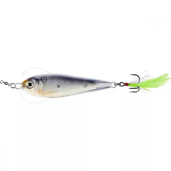 Livetarget Flutter Shad Jigging Spoon Svietiaca/Čierna 14gr 5,5cm Kolísavá plandavka