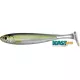 Livetarget Slow-Roll Shiner Paddle Tail Silver/Green 8,5cm Gumová nástraha 4ks