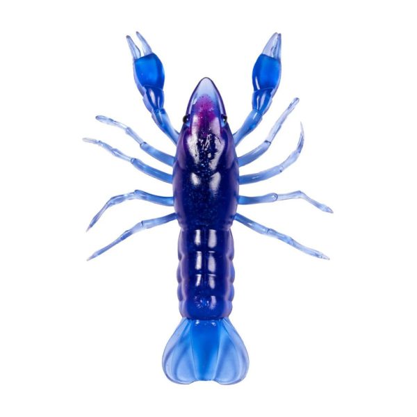 Livetarget Crawfish Un-Rigged Blue-Purple 7,1cm Potápavý Plastová Rak 6ks