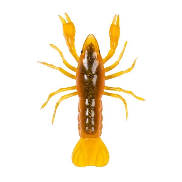 Livetarget Crawfish Un-Rigged Orange-Green 7,1cm Potápavý Plastová Rak 6ks