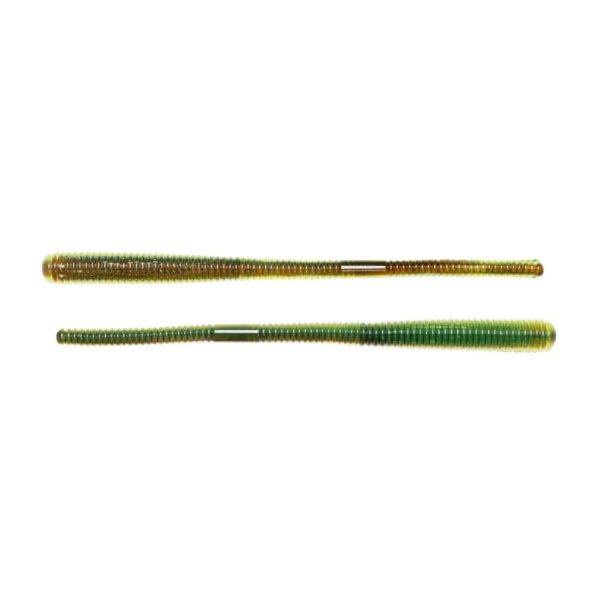 Livetarget Finesse Worm Brown-Chartreuse 14cm Imitácia červa 10ks