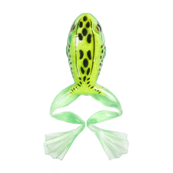 Livetarget Freestyle Frog Green-White 5cm Imitácia žaby 4ks