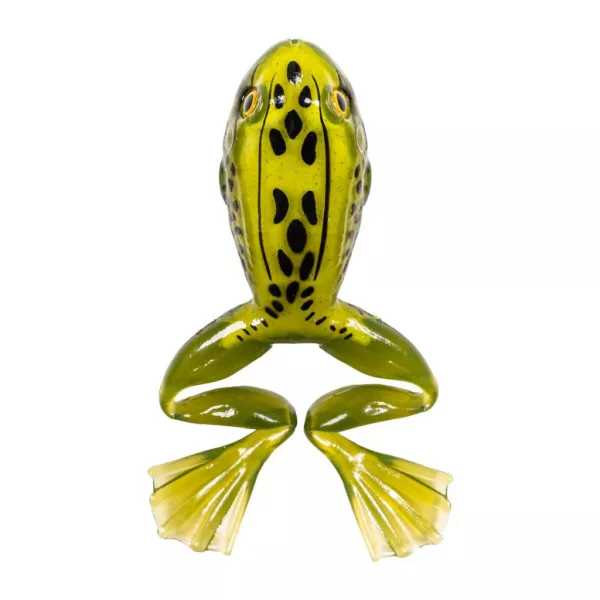 Livetarget Freestyle Frog Moss-Yellow 7,5cm Imitácia žaby 2ks