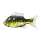 Livetarget Sunfish Unrigged Zeleno-krémová 8,5cm Gumová slnečnica 4ks