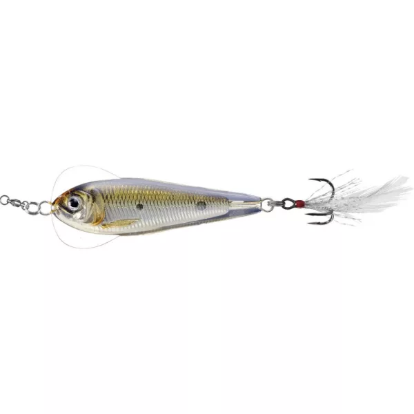Livetarget Trblietka Flutter Shad Jigging Strieborno-bronzová 6cm 21gr Kývavá trblietka