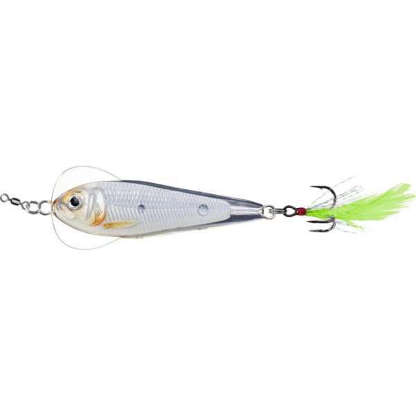 Livetarget Flutter Shad Jigging Spoon Svietiaca perleťová 7cm 28gr Vibračná nástraha