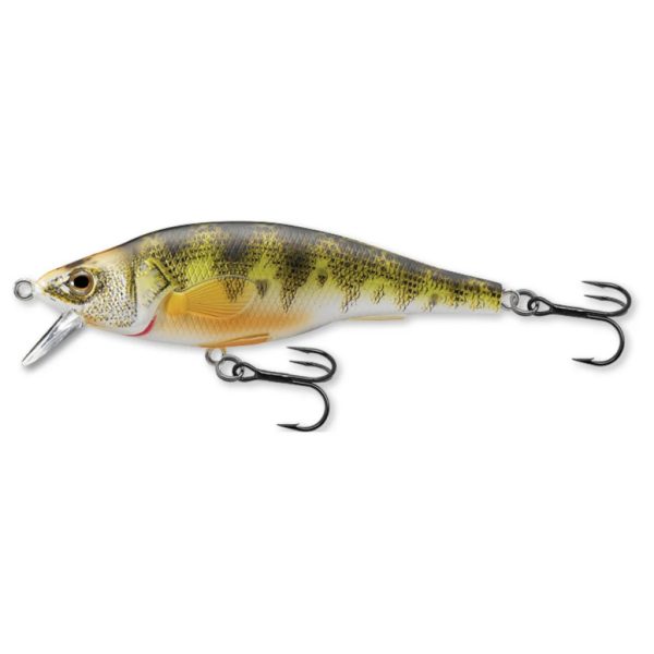 Livetarget Yellow Perch Jerkbait Natural-Matte Vznášajúci sa 11,5cm 35gr Wobler