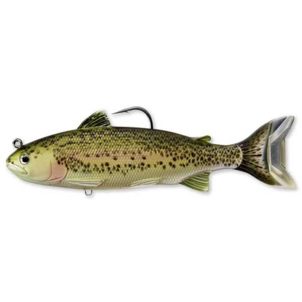Livetarget Trout Swimbait Olivovo-červená 16,8cm 71gr Plastová nástraha