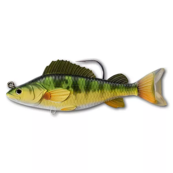 Livetarget Yellow Perch Swimbait Žlto-zelená 11,3cm 21gr Plastová nástraha