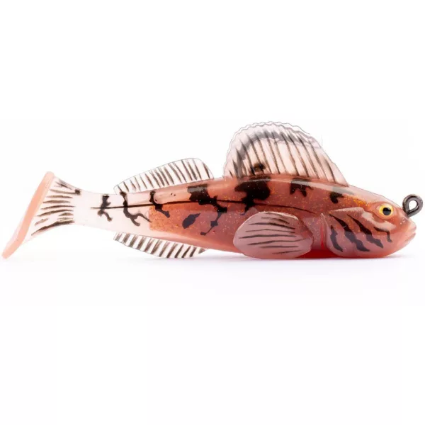 Livetarget Goby Paddletail Rigged Brown-Yellow 8,4cm 12gr Süllyedő Gumihal