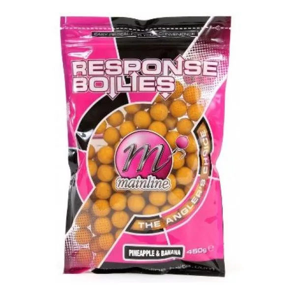 Mainline Shelf Life Boilies Pineapple&Banana 15 mm 450 g.r - nástrahové boilies