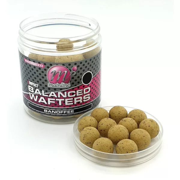 Mainline High Imp. Balanced Wafters Banoffee -12mm - wafters boilie
