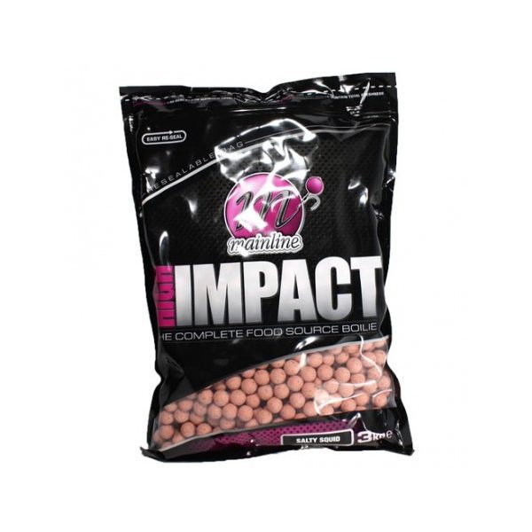 Mainline High Impact Boilies Salty Squid- 15mm - 3 kg - kŕmne boilies
