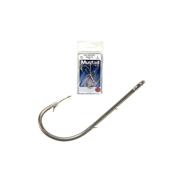 Mustad Beak Hooks Baitholder Nickel 3/0 Süllőző Horog 25db