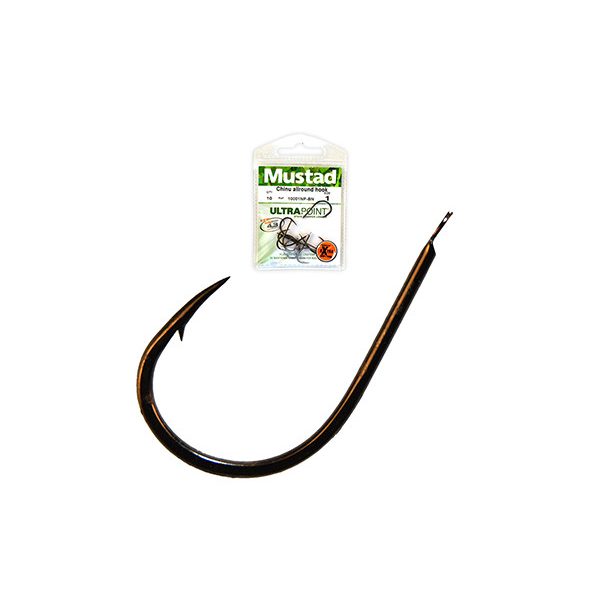 Mustad Chinu Allround Hook 1 Lapkás, Szakállas Horog 12db