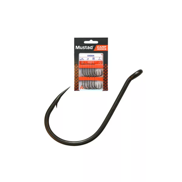 Mustad Carp Chodda 1 Füles, Szakállas Bojlis Horog 12db