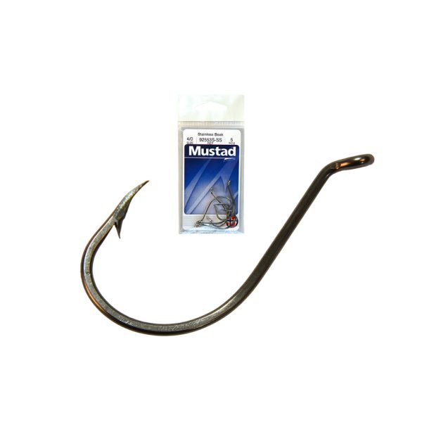 Mustad Beak Stainless Steel 3/0 Füles, Szakállas Süllőző Horog 7db